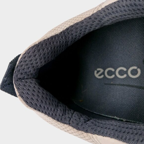 ECCO Golf Shoes HYDROMAX Mens 13-13.5 US EU 47 White Leather Spikeless Lace Up - Picture 7 of 9